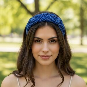 Beautiful Blue Double Sailor Knot Headband, Handmade & NWOT